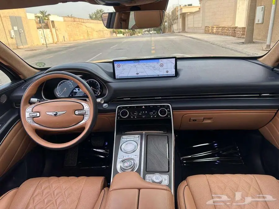 جينيسس رويال GV80 2021 عداد 39 ألف أخضر مطفي بحالة الوكالة 43