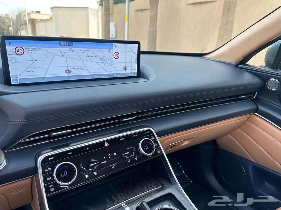 جينيسس رويال GV80 2021 عداد 39 ألف أخضر مطفي بحالة الوكالة 38
