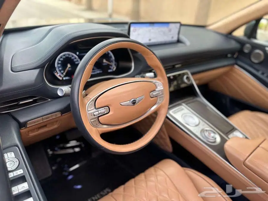 جينيسس رويال GV80 2021 عداد 39 ألف أخضر مطفي بحالة الوكالة 32