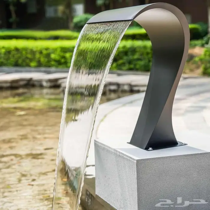 مصب شلال مسبح كوبرا باللون الاسود ستانلس ستيل 304 0