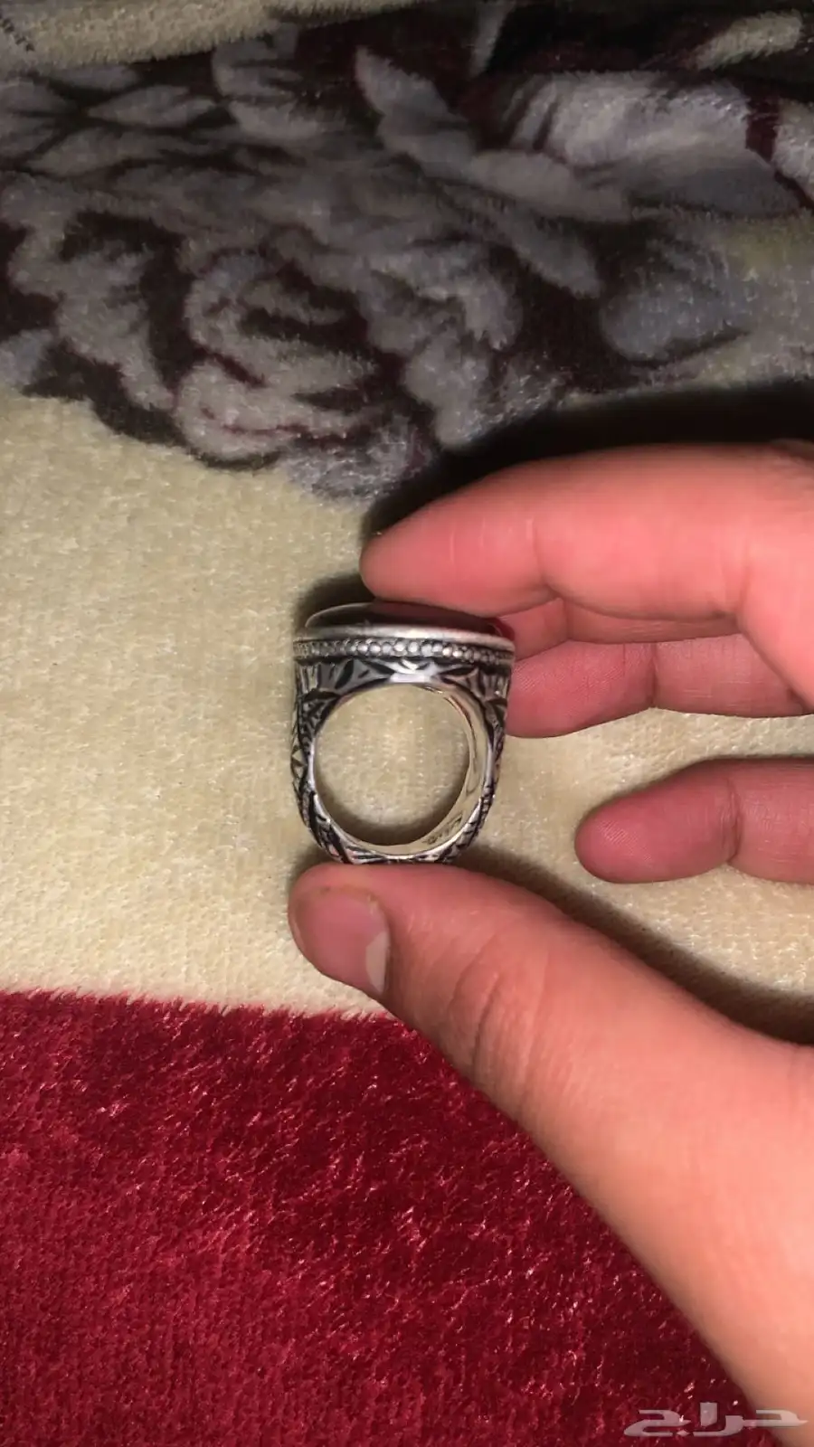 خاتم عقيق برتاش كرز الكرز 3