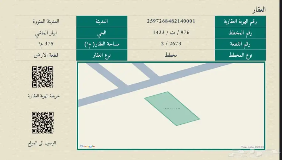 أرض للبيع في أبيار الماشي بالمربع الذهبي بداية المخطط 3
