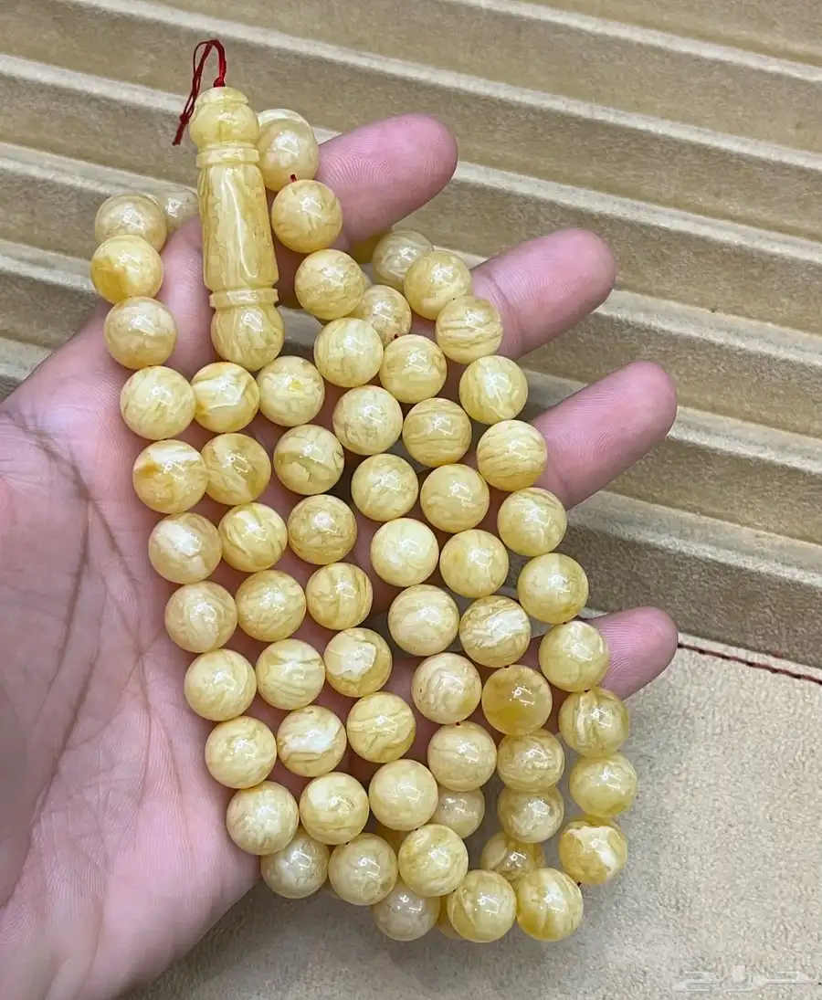 سبحة كهرمان فرز مشخطة سوبر 68 قرام 1