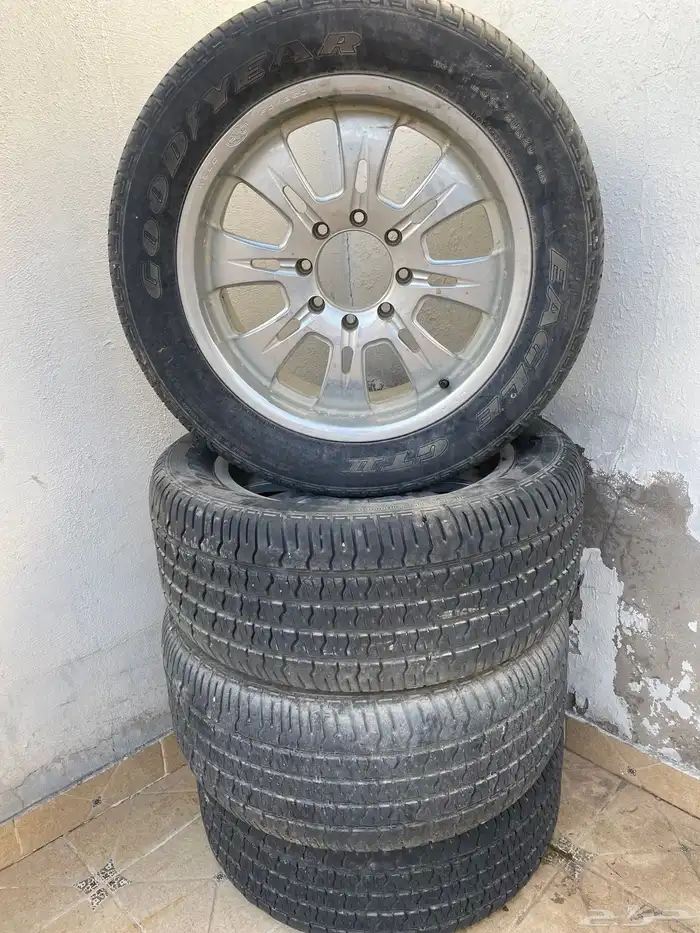 جنوط جمس مقاس 20   8 مسامير  طقم4 جنوط نضيفه بوية بلدها 3