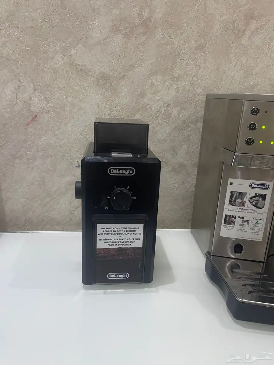ماكينة قهوة DeLonghi EC860   مطحنة KG79 بحالة ممتازة 11