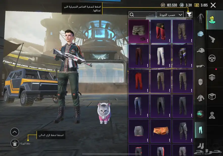 حساب ببجي أسلوب خرافي 18