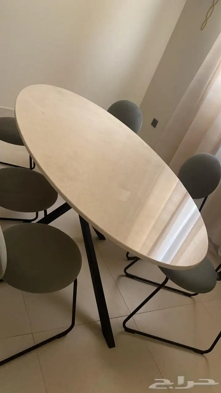 Marble Dining table - 180 cm with 6 chairs 1