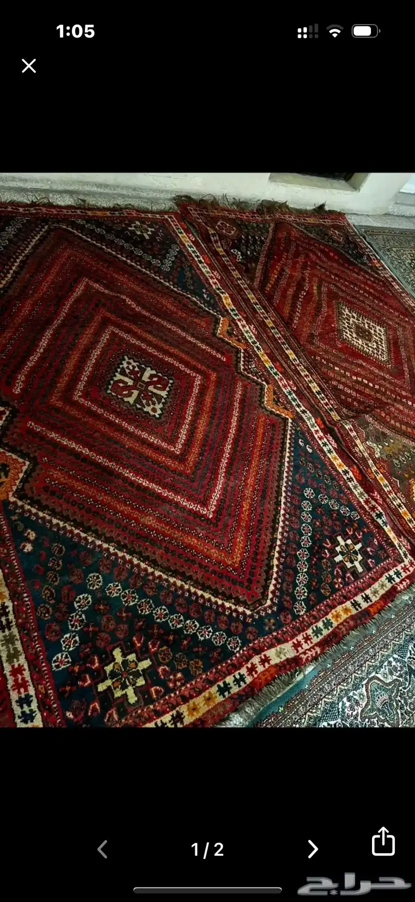 سجادة 3 سجادات انتيك صوف يدوي تراث 60 سنة index