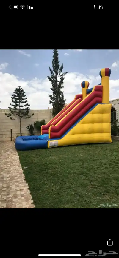 زحليقا هوائية مع مسبح للإيجار مع التوصيل و التركيب مجانا 1