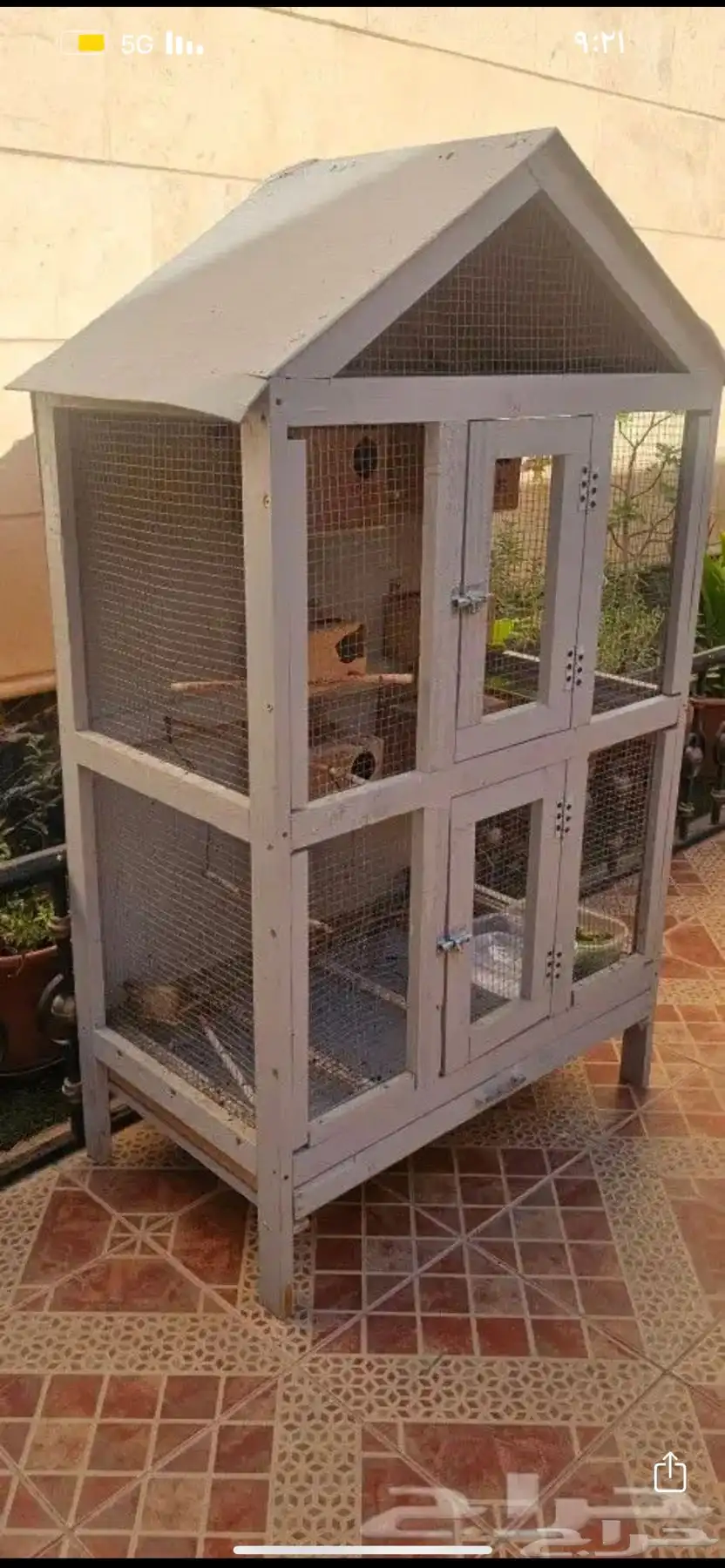 شبك طيور زينه كوخ نظيففف للبيع المستعجل 0