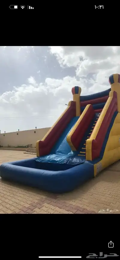 زحليقا هوائية مع مسبح للإيجار مع التوصيل و التركيب مجانا 2