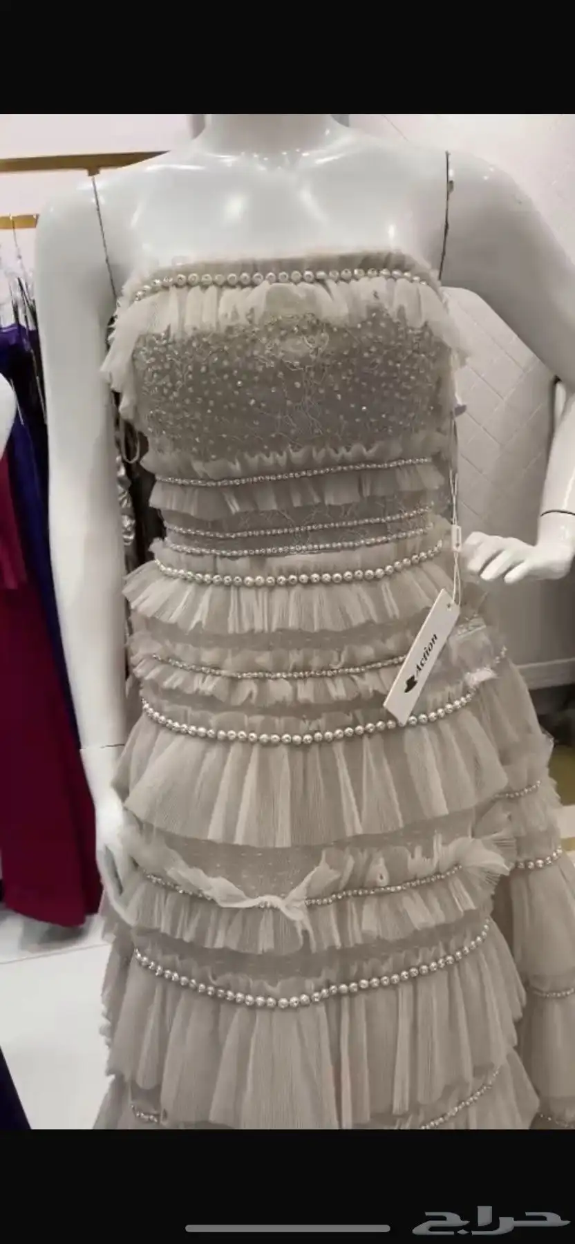 فستان ماركن اكشن محل لمسات جده 3