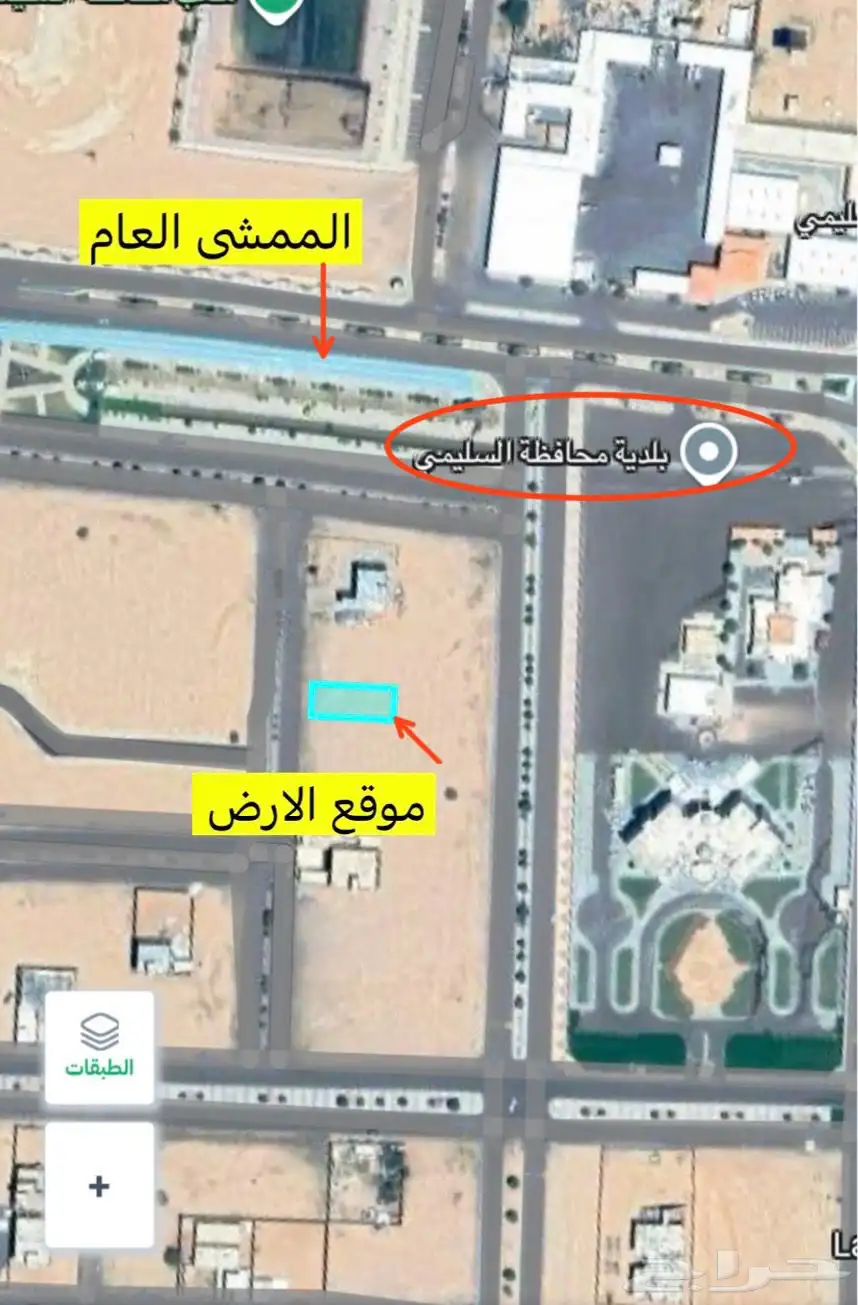 ارض وسط محافظة السليمي خلف البلدية   اقل سعر رخيصه 1