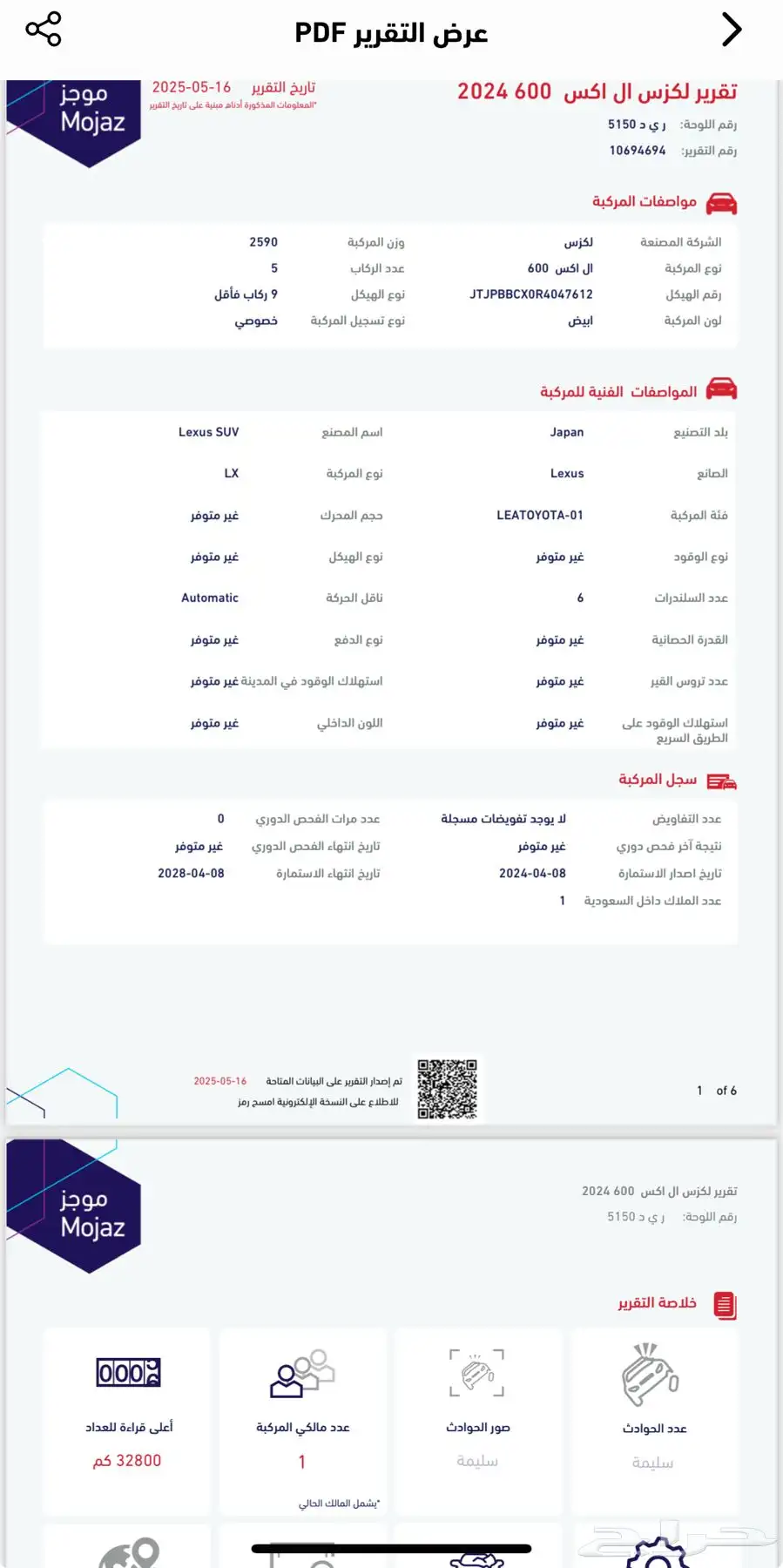 لكزس اف سبورت 2024سعودي ضمان الوكيل تشييكاته وكاله 73