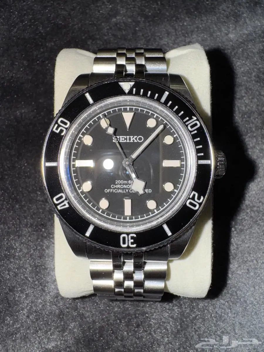 ( تم البيع ) ساعة سيكو مود تيدور بلاك باي seiko mod tudor 2
