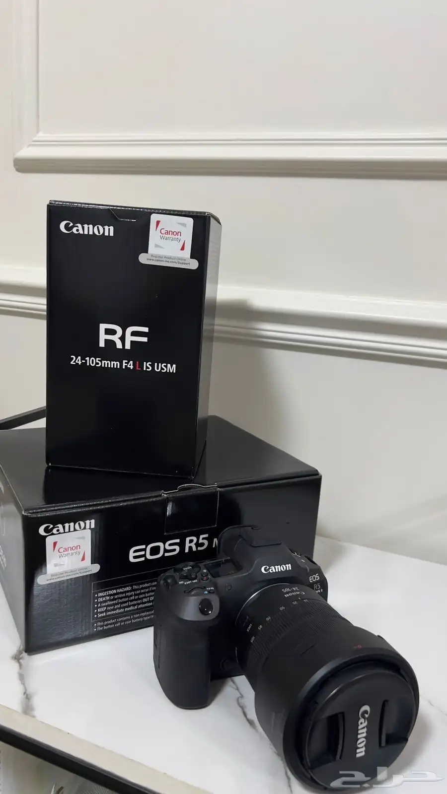canon r5 ii rf 24-105 بكامل الاغراض شبه الجديد 6