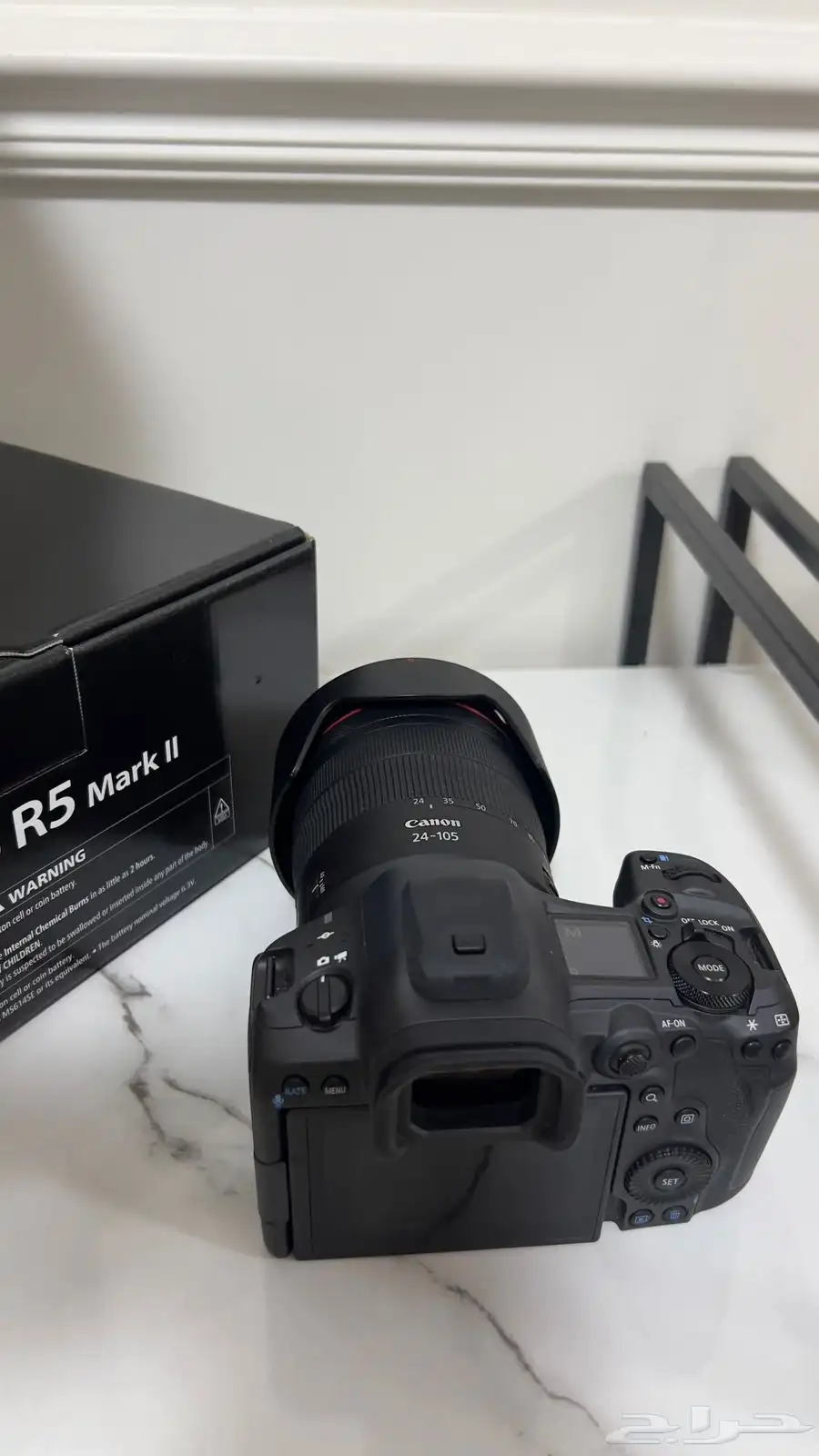 canon r5 ii rf 24-105 بكامل الاغراض شبه الجديد 3