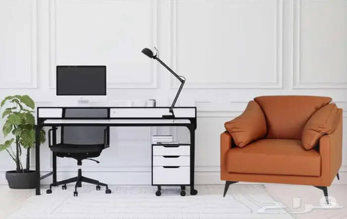 كنب جلد فاخر مكتبي 6