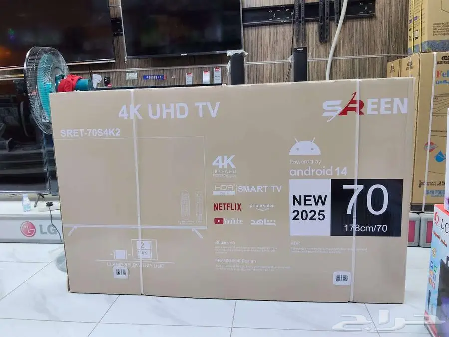 شاشه بيع LED 4k شاشات توصيل فوري واي فاي تلفزيون سمارت حديث index