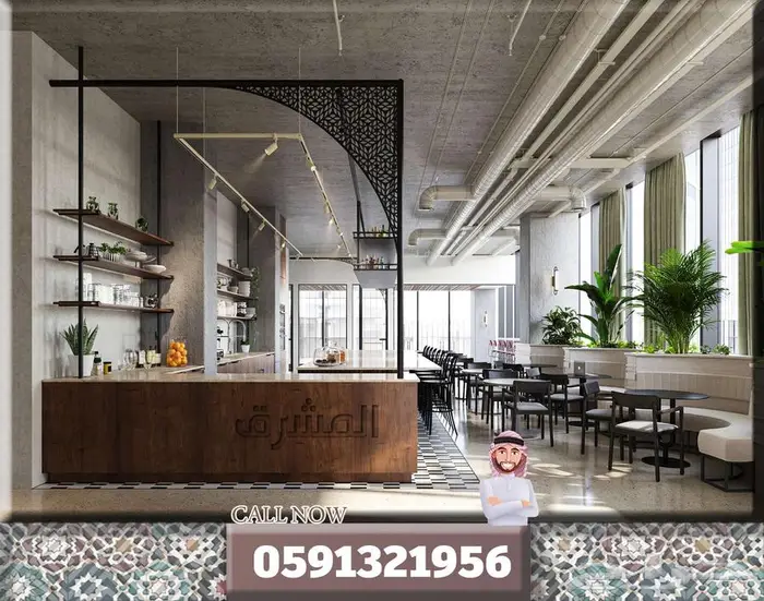 كاونتر تصميم مكتب داخلي بوث تصميم بوثات محل كافيه مطعم برجر 28