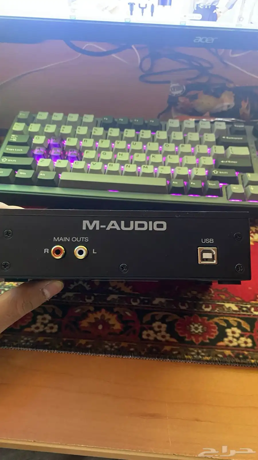 كرت صوت audio interface m audio m track 2