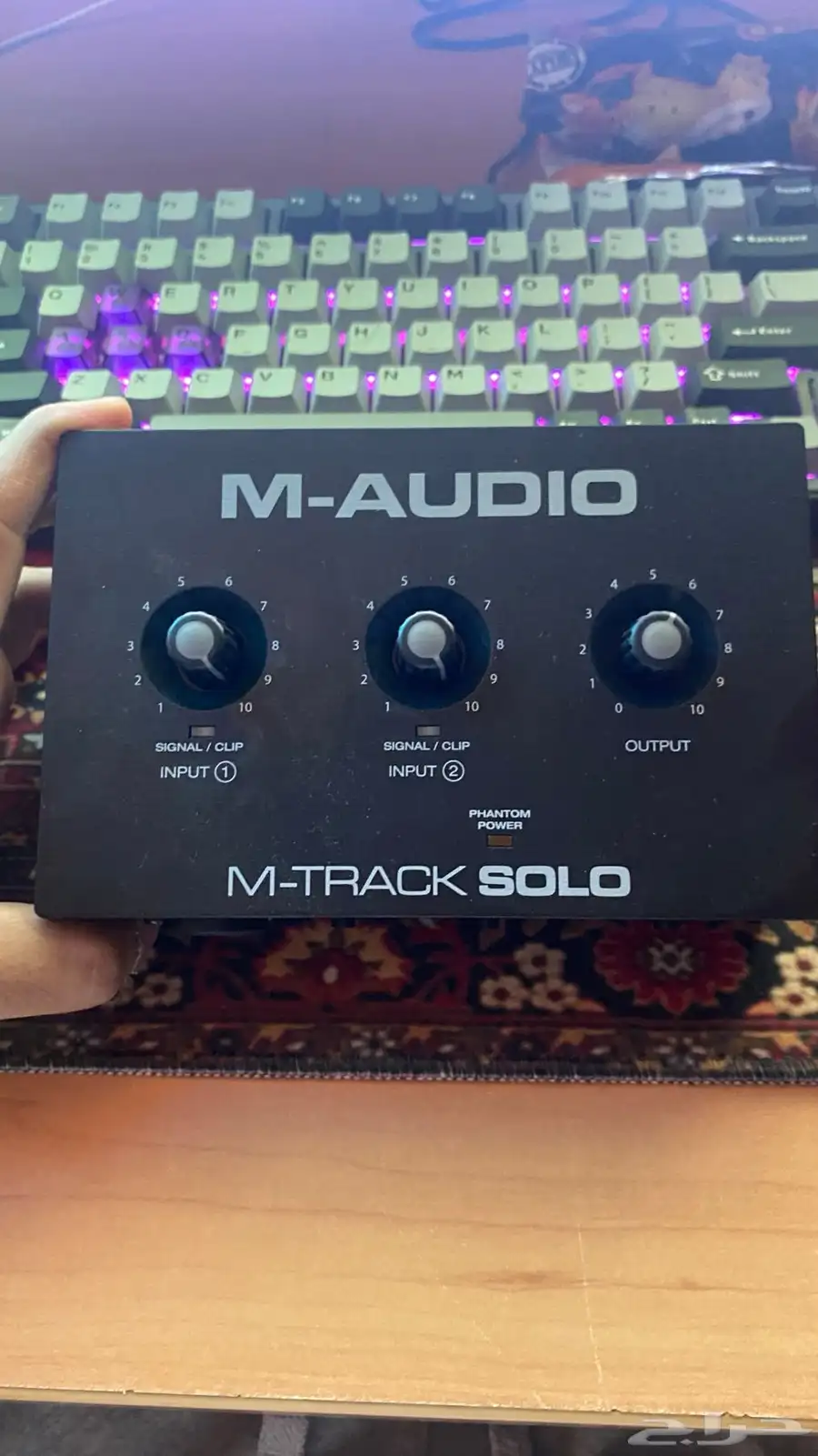 كرت صوت audio interface m audio m track 0