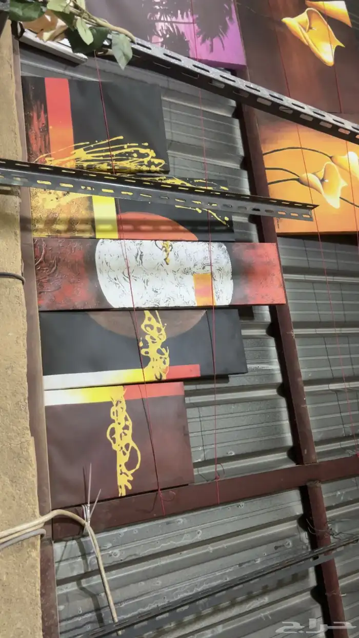 لوحة قماش قوائم خشب 7