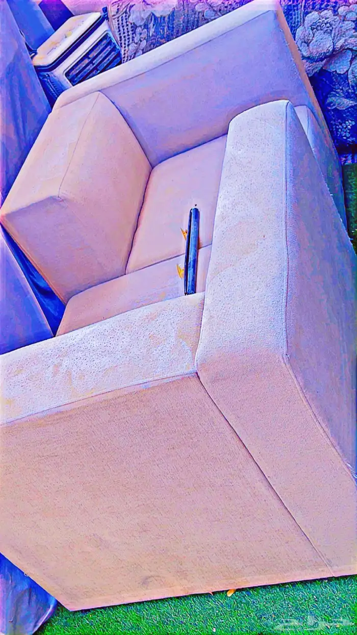 كنب قطعتين وطاوله 1