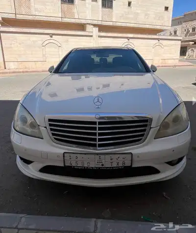 مرسيدس s500 اللون بيض لؤلؤي 0