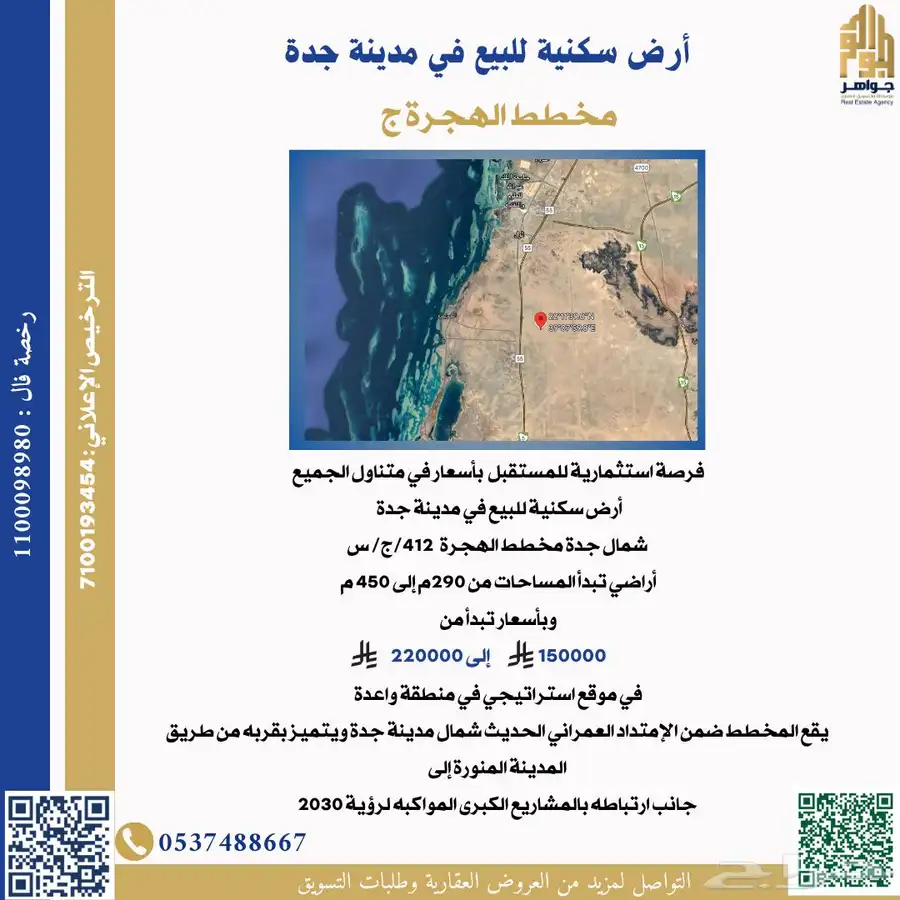 أرض سكنية للبيع بمدينة جدة 2