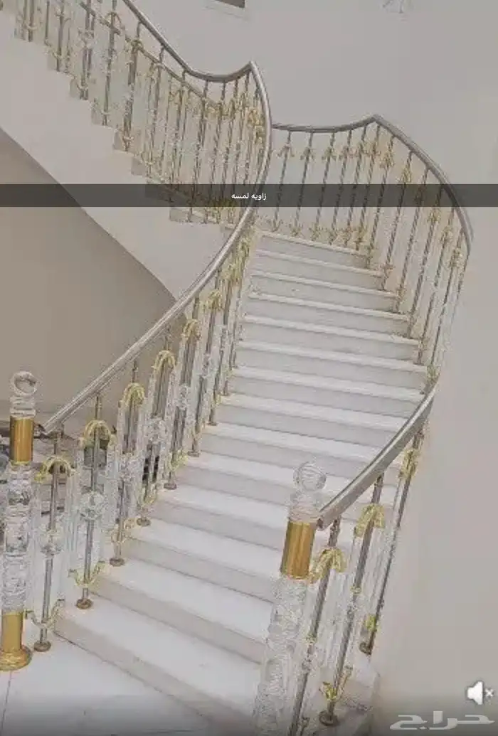 درابزين أستيل زاوية لمسه 2