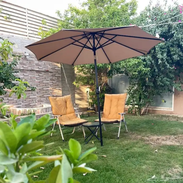 مظلة شمسية مغ قاعدة ارضية 0