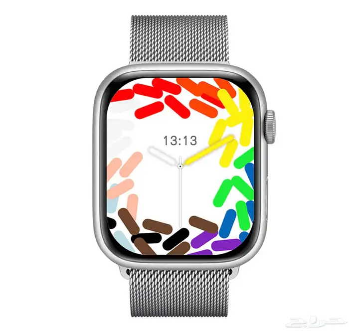 ساعة ذكية شبيهة ابل 10 ميني مقاس 41MM لون فضي 3