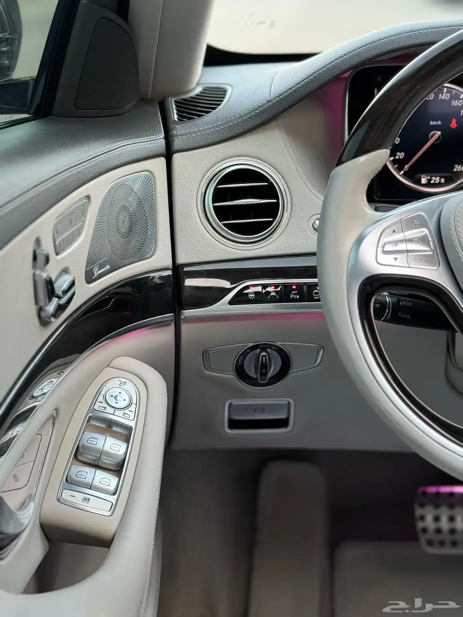 مرسيدس S500 مراتب طيارة كت AMG لون مميز 29