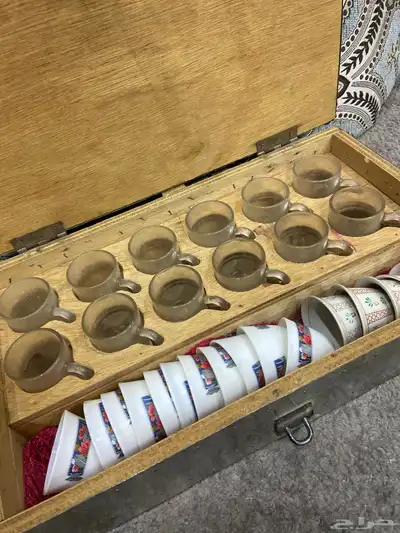 دلة العساف كوريه وإبريق العساف وشنطة فناجيل 16