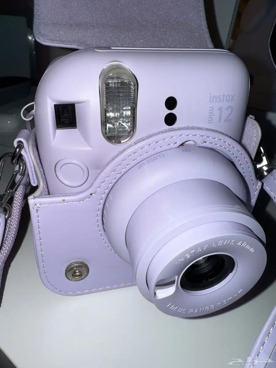 كاميرا فورية Instax Mini 12 بنفسجي   شنطة أصلية نظيف 2