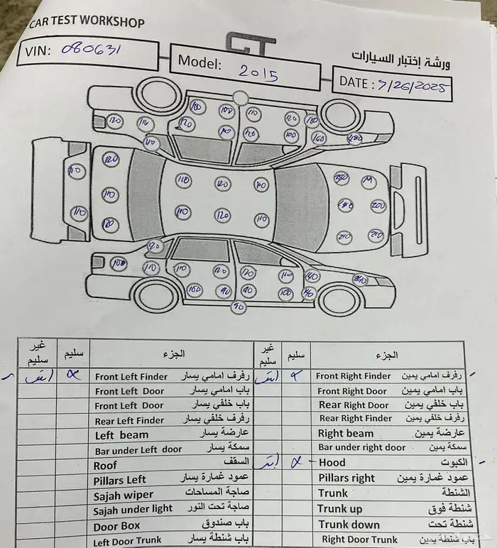 فورتشينر 2015 للبيع تويوتا نظيف 7