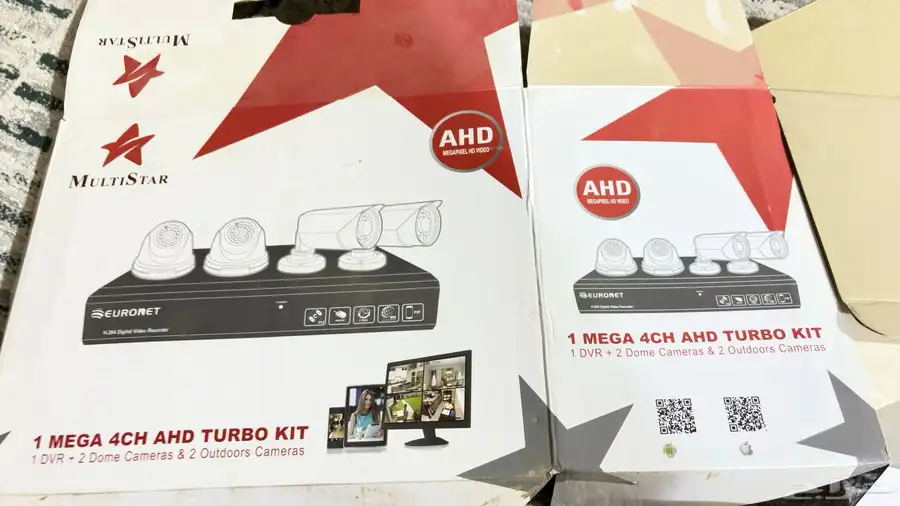 طقم كاميرات مراقبة AHD (4 كاميرات   DVR index