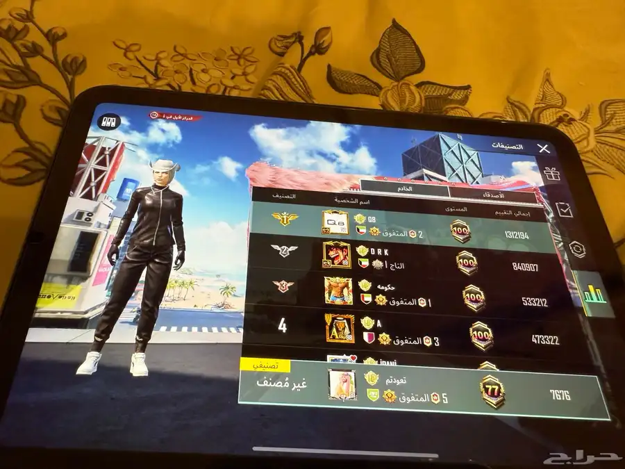 ايباد مني 6 وحساب ببجي اسطوري 69
