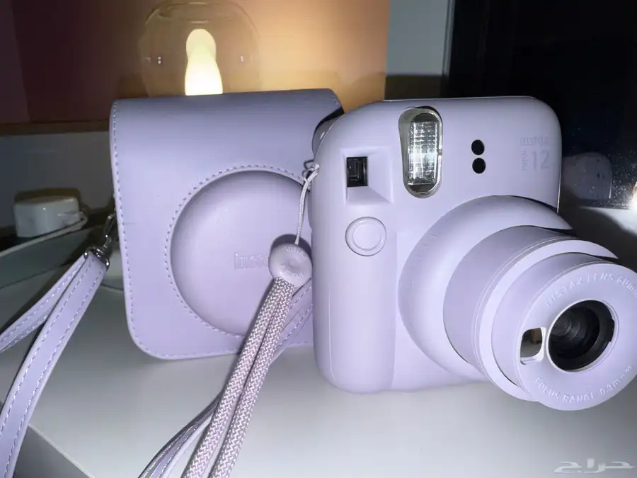كاميرا فورية Instax Mini 12 بنفسجي   شنطة أصلية نظيف 1