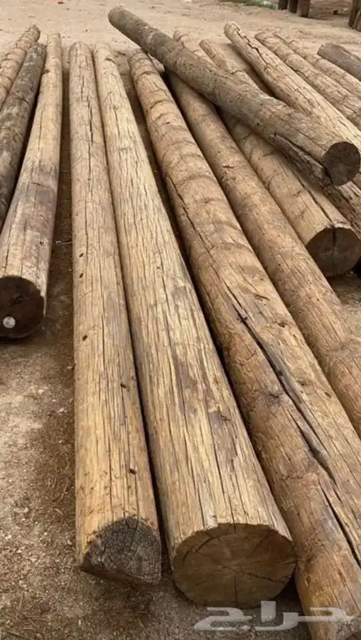 خشب اعمدة اناره 0