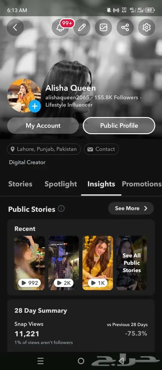 سناب 170 الف متابع index
