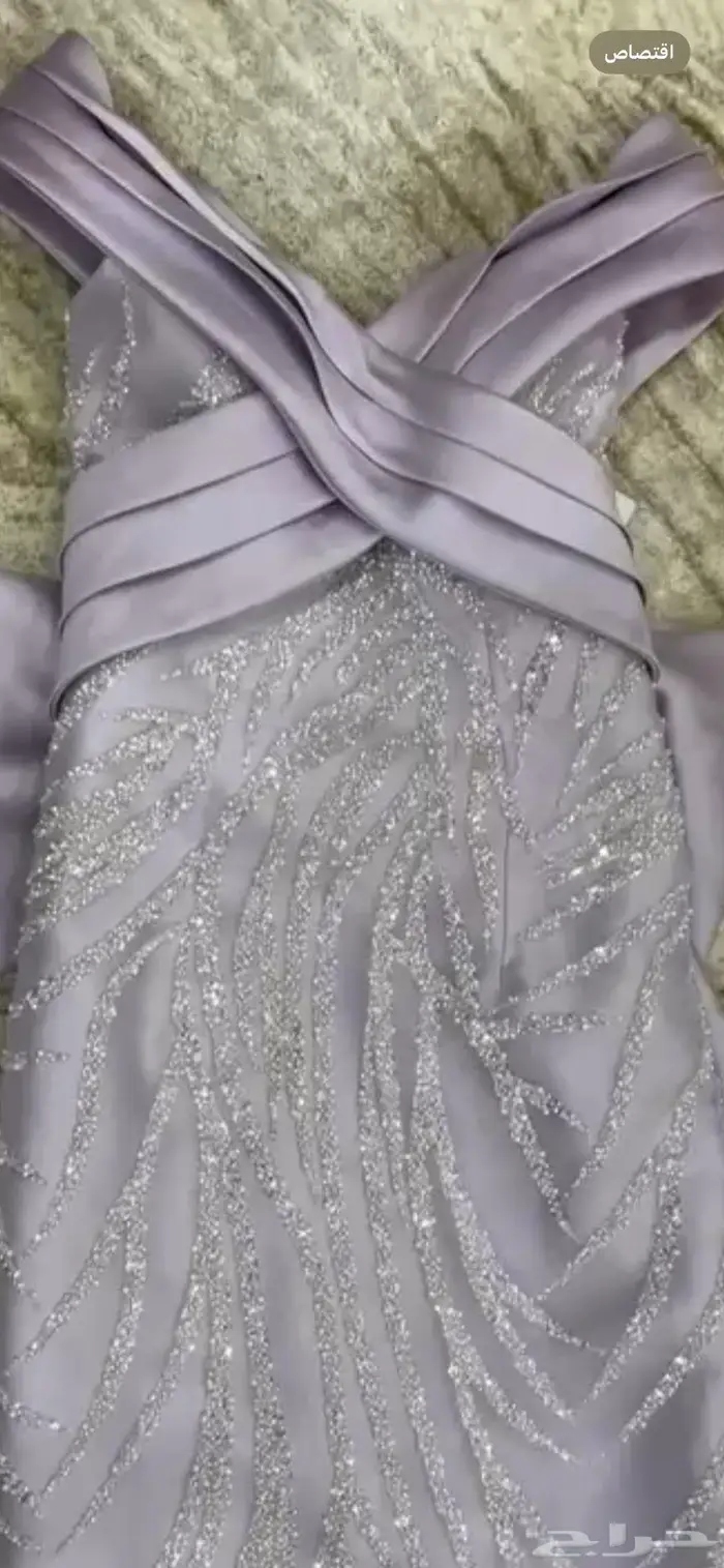 فستان سهره جديد غير ملبوس بالتاغ حقه   مقاس M 2
