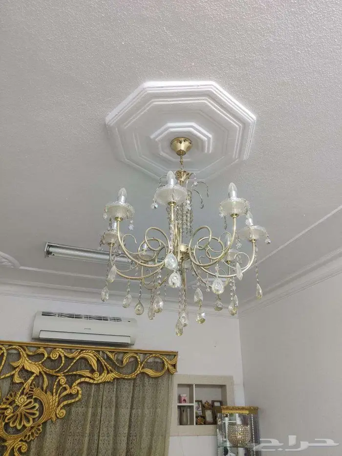 ثرية نجف كريستال 220 واط نظيفة جدا (حي القدس) 2