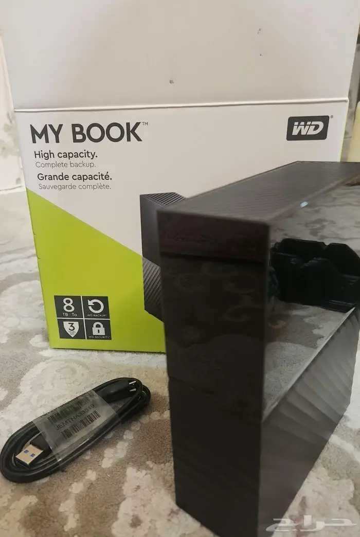 هاردسك خارجي بسلك كهرباء WD My Book 8TB 12TB  تم تغير الحد 1