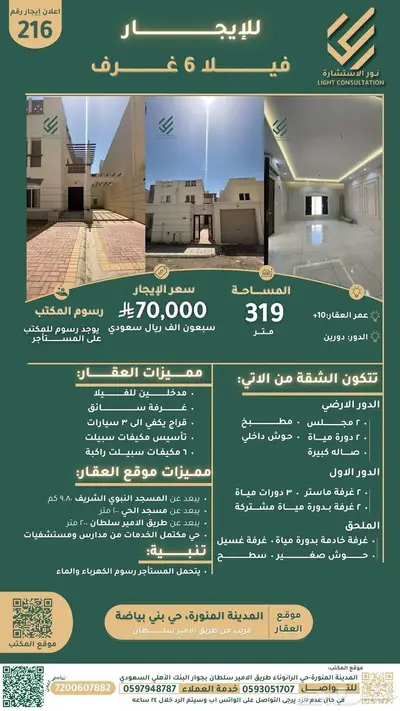للايجار فيلا 7 غرف حي ( بني بياضة ) index