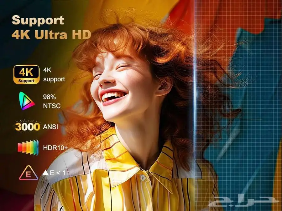 بروجكتر اندرويد 4K احترافي 3200 لومين Projector 4K 3