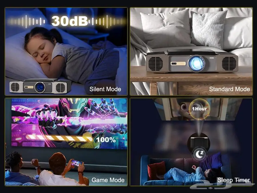 بروجكتر اندرويد 4K احترافي 3200 لومين Projector 4K 6