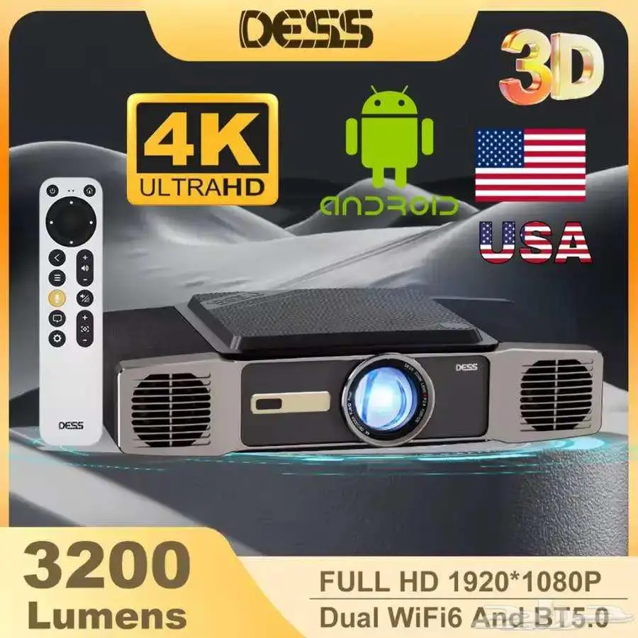بروجكتر اندرويد 4K احترافي 3200 لومين Projector 4K 1
