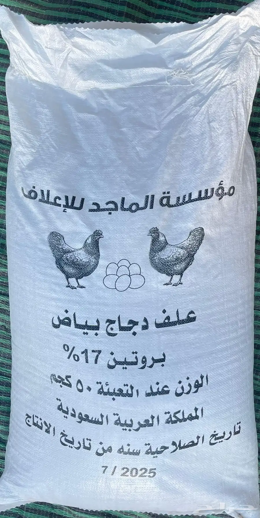 علف بياض لجميع الطيور بروتين 17 0